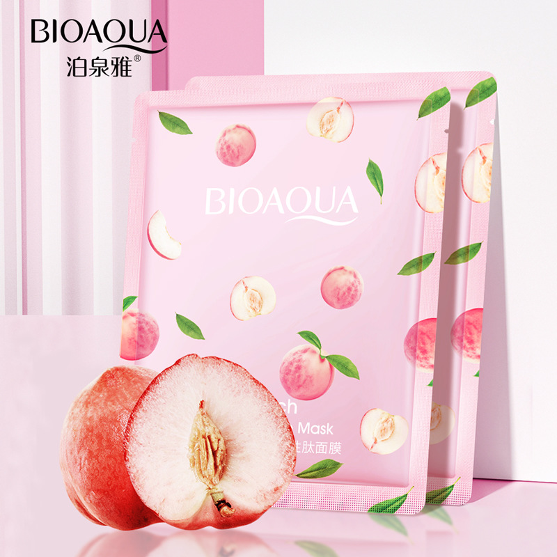 Skincare Bioaqua - 10pcs BIOAQUA Honey Peach Face Mask