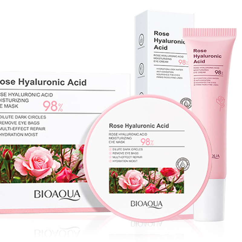 Skincare Bioaqua - 60pcs/box BIOAQUA Rose Hyaluronic Acid Eye