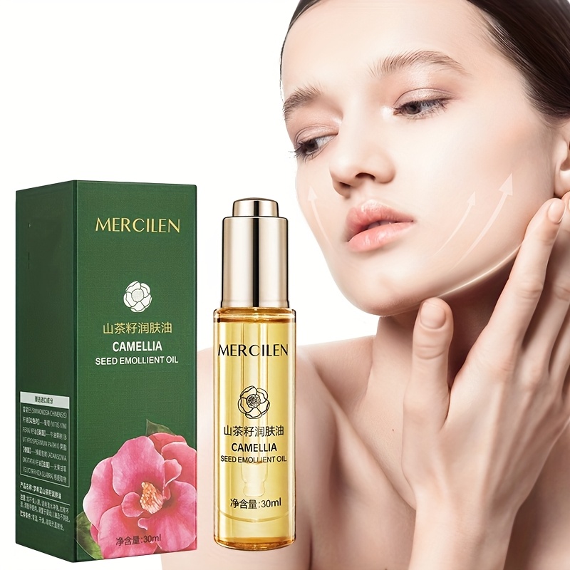Squalane Oil Lightweight - Mercilen Camellia Seed Moisturizing Oil 30ml,