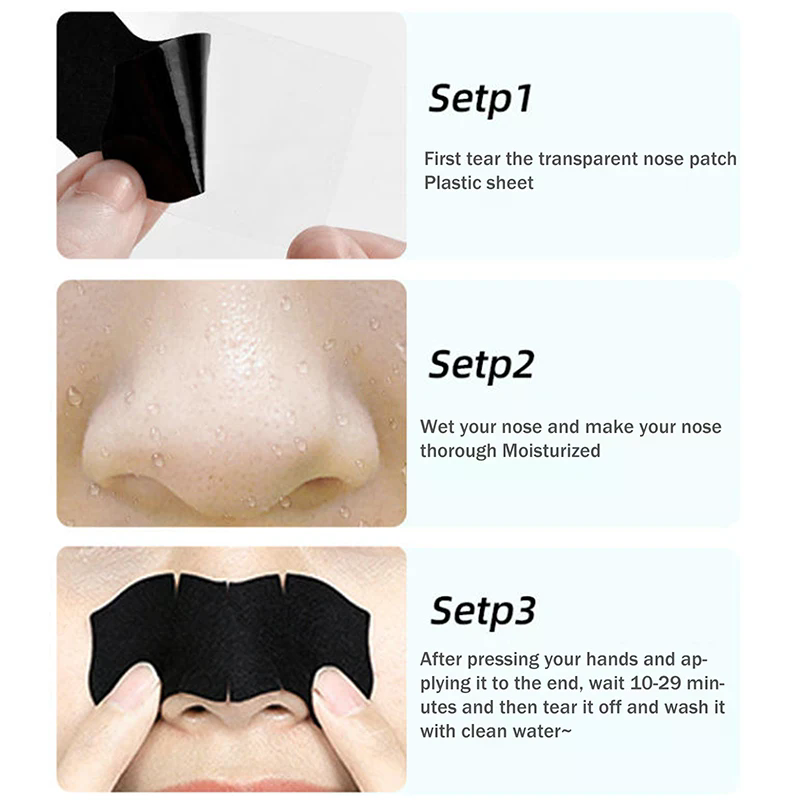Charcoal Pore Strip - 5/15/25/50 Pcs Bamboo Charcoal Blackhead Removal
