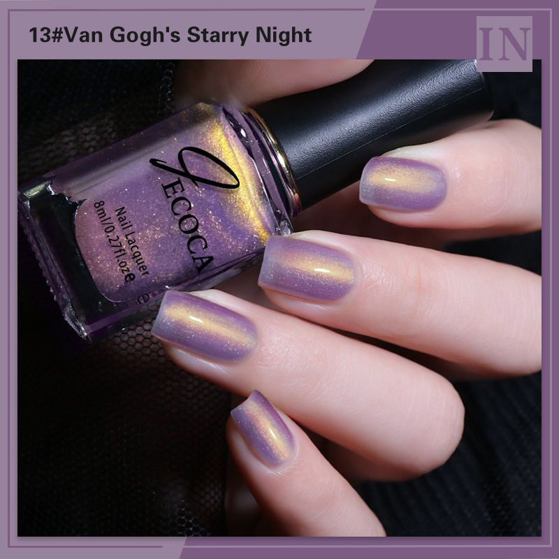 Laser Glitter Nail Polish Rain - Cucumber Cooling Gel ulasan dan harga