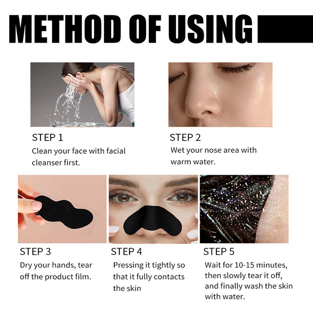 10/20/50/100PCS Nose Blackhead - Charcoal Pore Strip ulasan dan harga