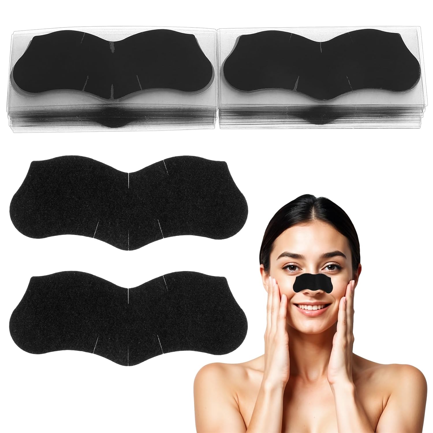 15 Pcs Bamboo Charcoal Blackhe - Charcoal Pore Strip ulasan dan harga