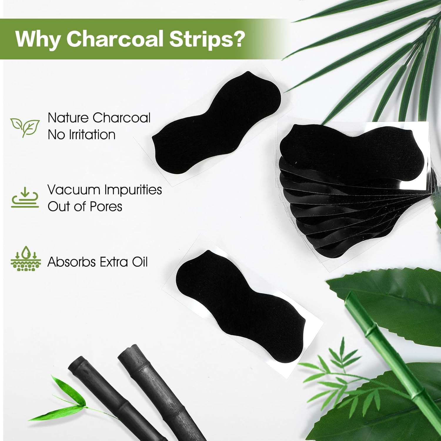 15 Pcs Bamboo Charcoal Blackhe - Charcoal Pore Strip ulasan dan harga