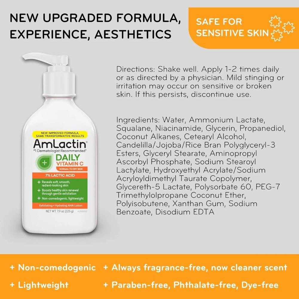 Amlactin Body Lotions Rapid Re - Lactic Acid Toner ulasan dan harga
