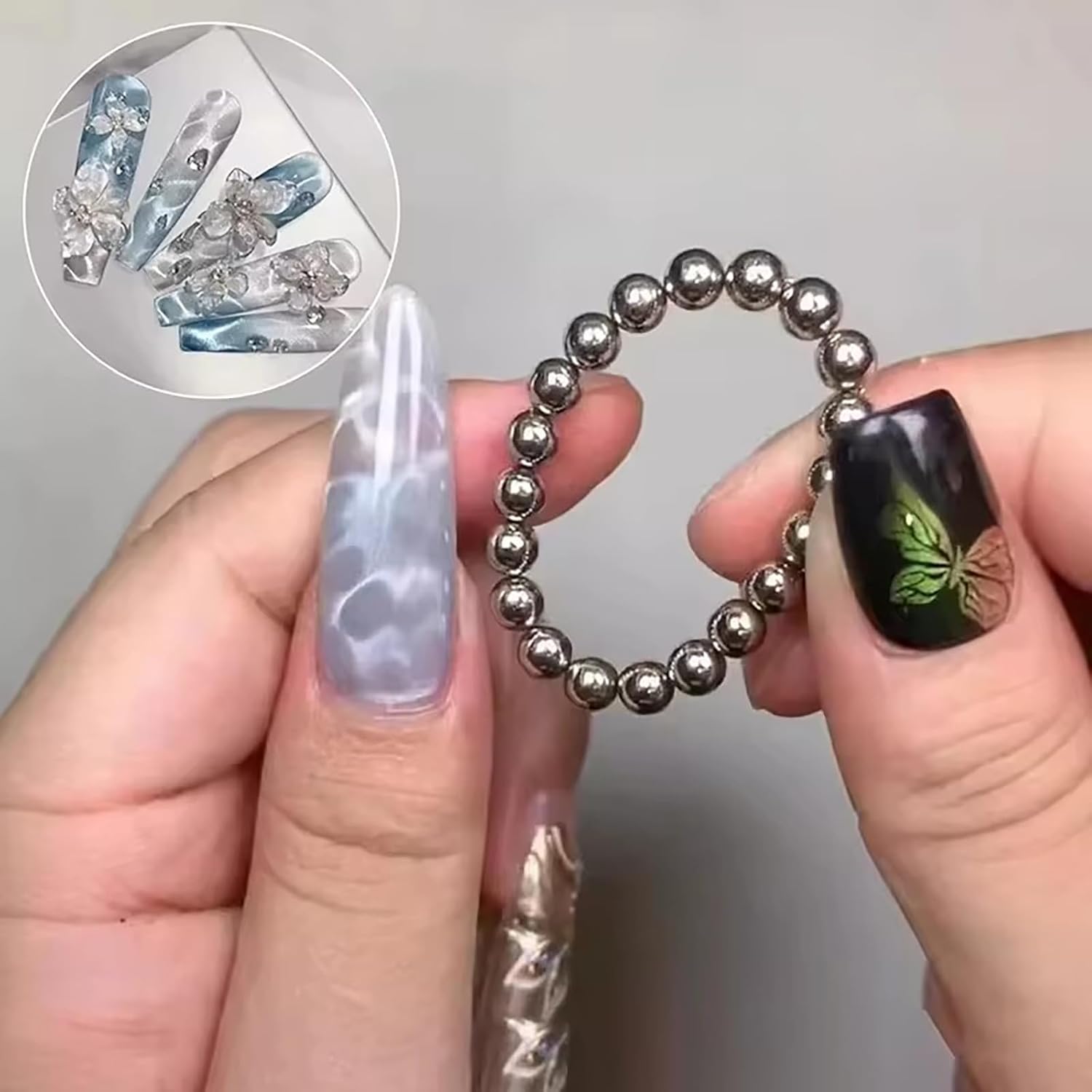 20pcs Round Nail Magnetic Bead - Cucumber Cooling Gel ulasan dan harga