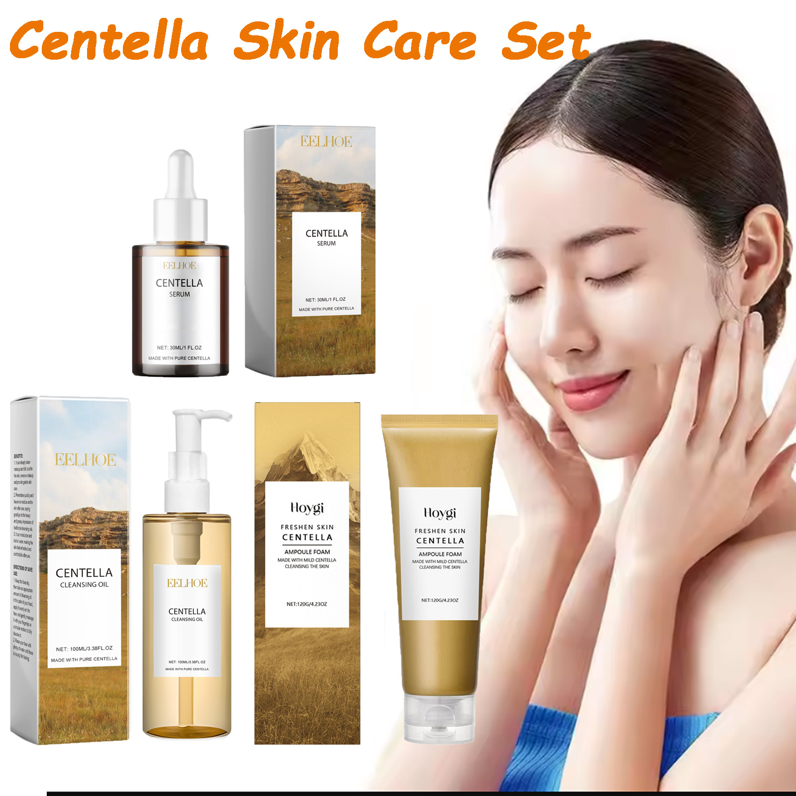 Centella Skin Care Set Centell - Skincare Bioaqua ulasan dan harga