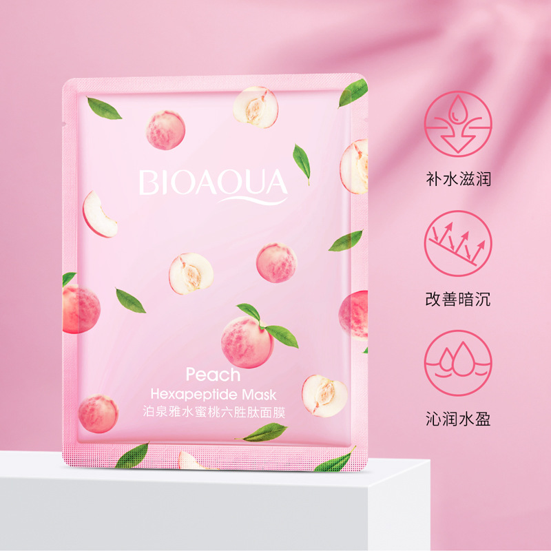 10pcs BIOAQUA Honey Peach Face - Skincare Bioaqua ulasan dan harga
