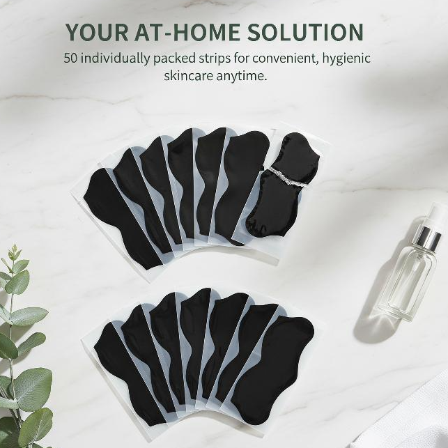 50Pcs Nose Blackhead Remover M - Charcoal Pore Strip ulasan dan harga