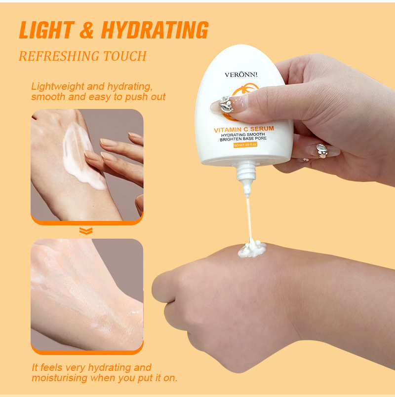 Vitamin C Primer 50ml – with S - Squalane Oil Lightweight ulasan dan harga