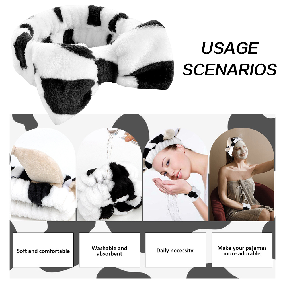 4pcs 3D Cow Headband Super Cut - Skincare Routine ulasan dan harga