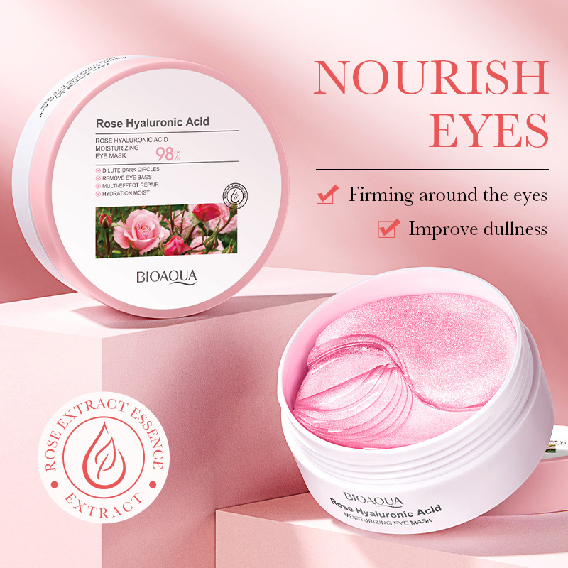 60pcs/box BIOAQUA Rose Hyaluro - Skincare Bioaqua ulasan dan harga