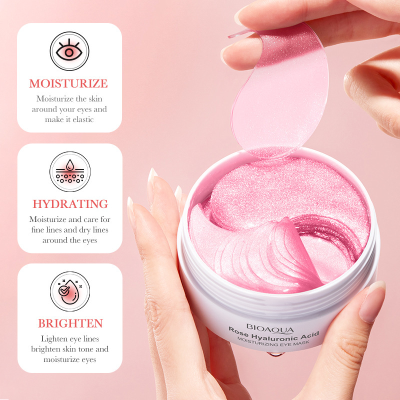 60pcs/box BIOAQUA Rose Hyaluro - Skincare Bioaqua ulasan dan harga