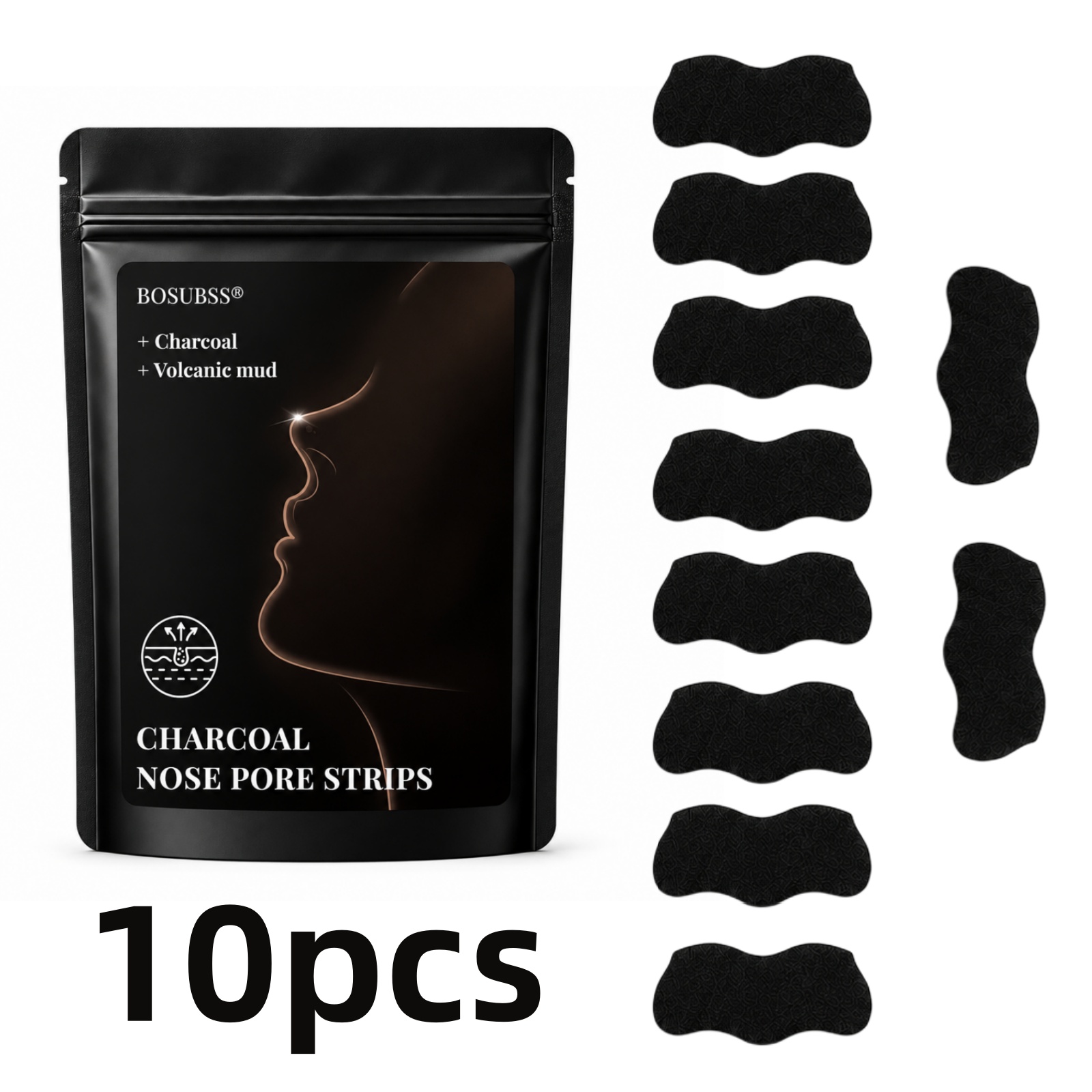 10 Pcs Charcoal Nose Care Stri - Charcoal Pore Strip ulasan dan harga