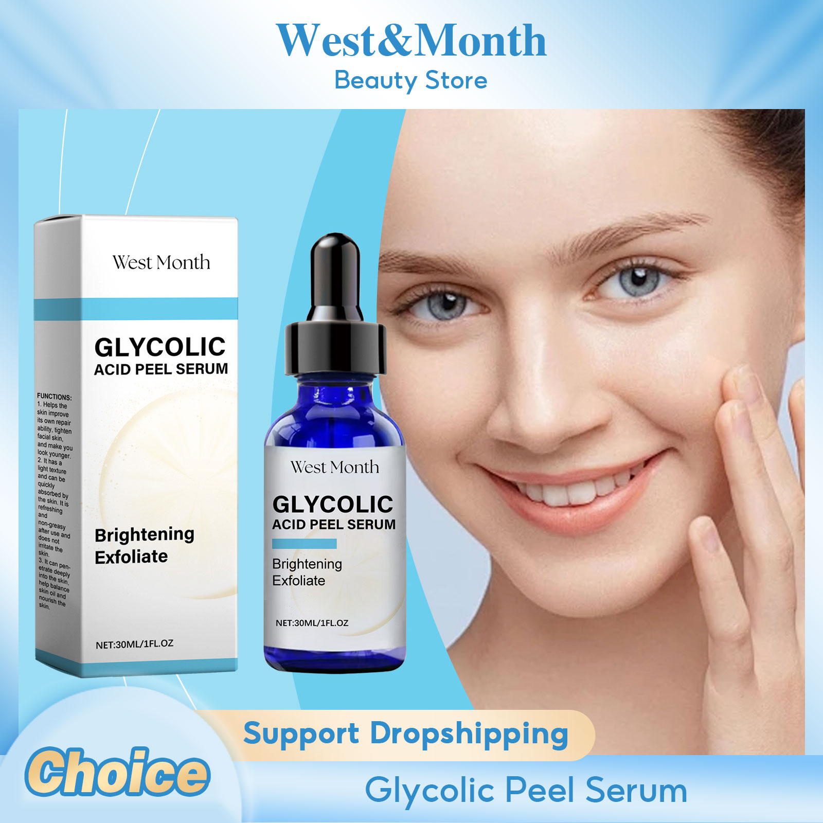 Glycolic Acid Peel Serum Exfol - Lactic Acid Toner ulasan dan harga