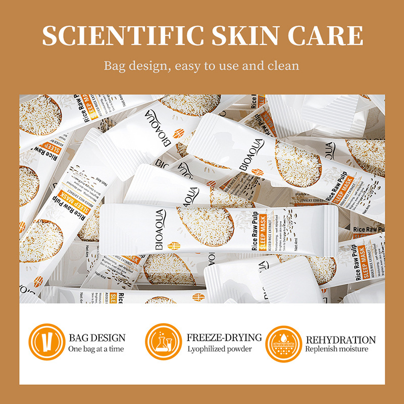 BIOAQUA White Rice Sleeping Fa - Skincare Bioaqua ulasan dan harga