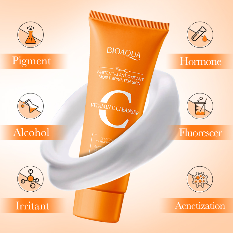 BIOAQUA Vitamin C Facial Clean - Skincare Bioaqua ulasan dan harga