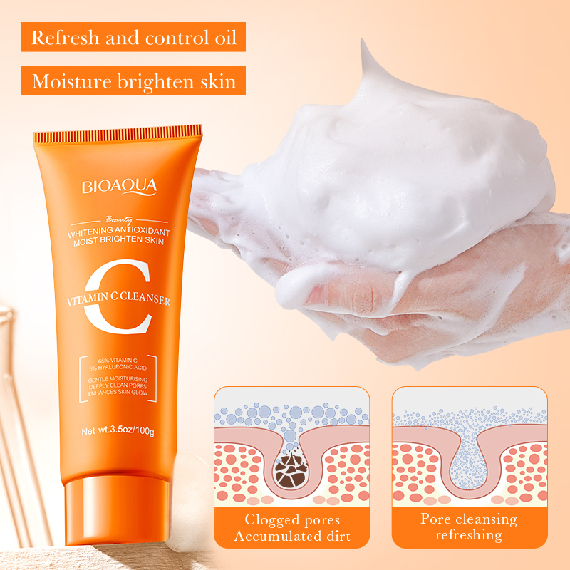 BIOAQUA Vitamin C Facial Clean - Skincare Bioaqua ulasan dan harga