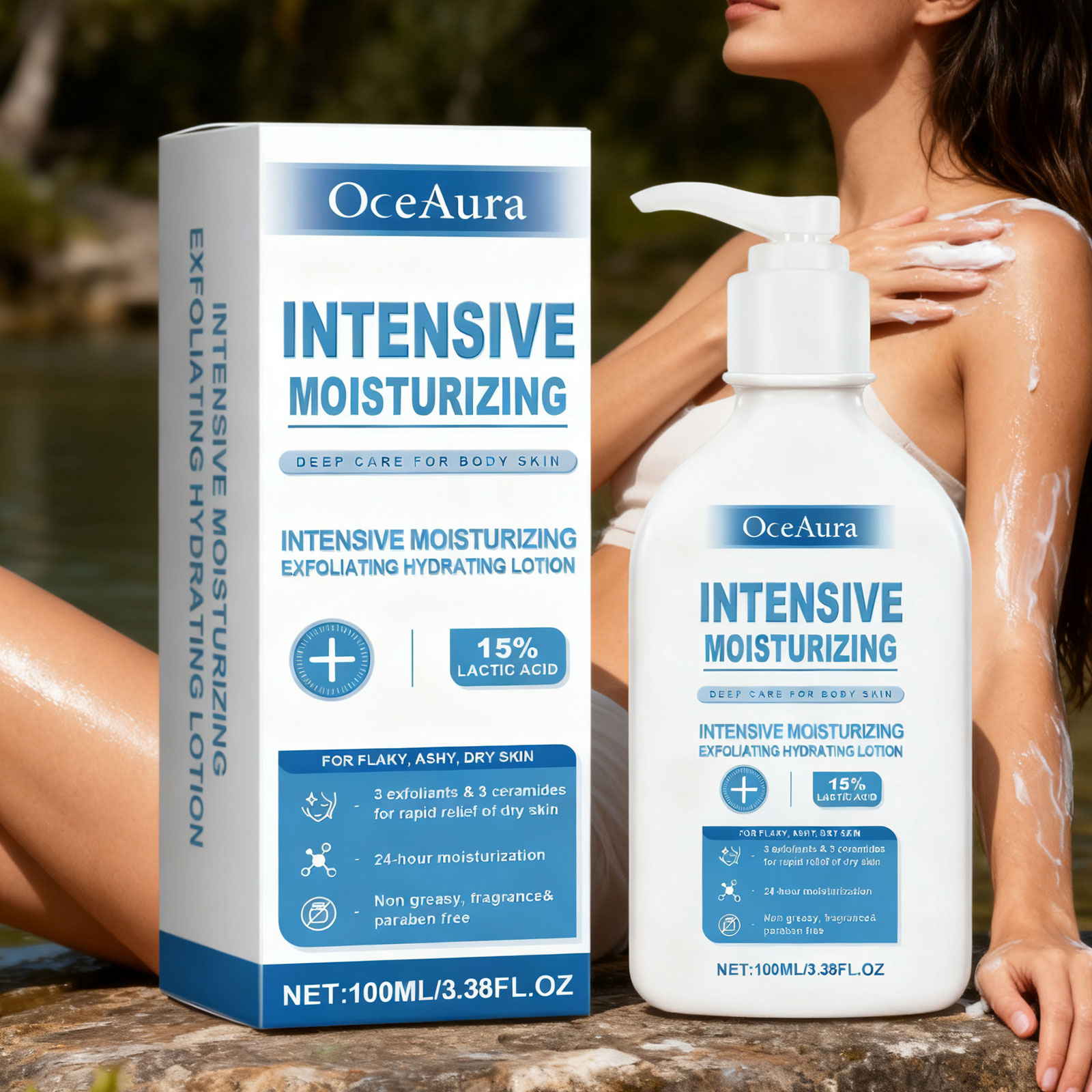 OceAura Intensive Healing Body - Lactic Acid Toner ulasan dan harga