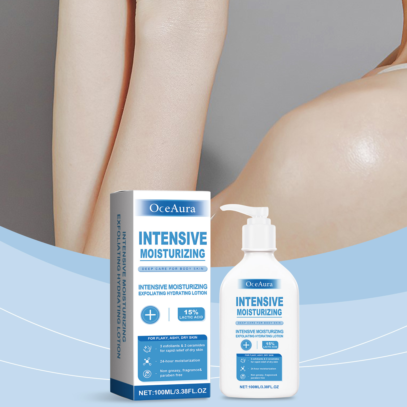 OceAura Intensive Healing Body - Lactic Acid Toner ulasan dan harga