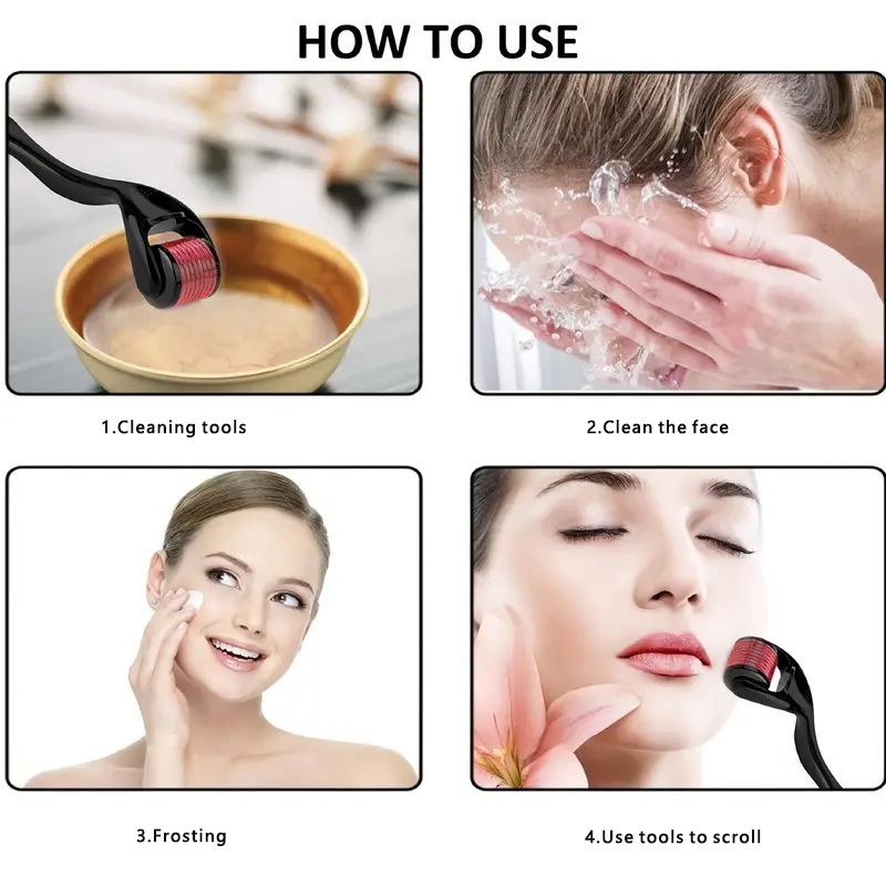 Facial Beauty Microneedle Roll - Skincare Routine ulasan dan harga