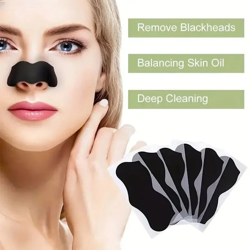 10/20/50Pcs Charcoal Blackhead - Charcoal Pore Strip ulasan dan harga