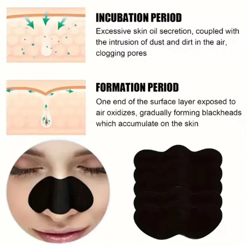 10/20/50Pcs Charcoal Blackhead - Charcoal Pore Strip ulasan dan harga