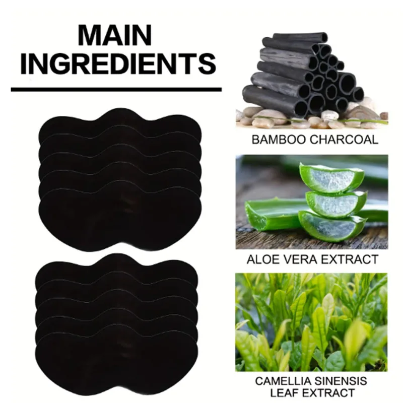 10/20/50Pcs Charcoal Blackhead - Charcoal Pore Strip ulasan dan harga